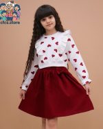 کراپ دامن دخترانه قلب
