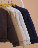 سویشرت کراپ و شلوار ست مادر دختری - تصویر 4