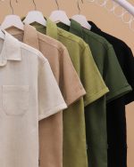 شومیز مردانه لینن ژاکارد patterned CFCS - تصویر 3