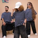 تیشرت بگ استایل ست خانوادگی Ringer tee CFCS