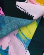 شلوارک ست مادر دختری سه بعدی گل آبرنگی CFCS - تصویر 3