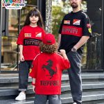 تیشرت دورس ست خانوادگی CFCS Ferrari