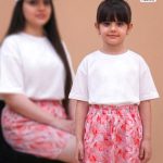 شلوارک ست مادر دختری سه بعدی پروانه CFCS