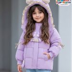 کاپشن وارداتی دخترانه گربه بامزه CFCS